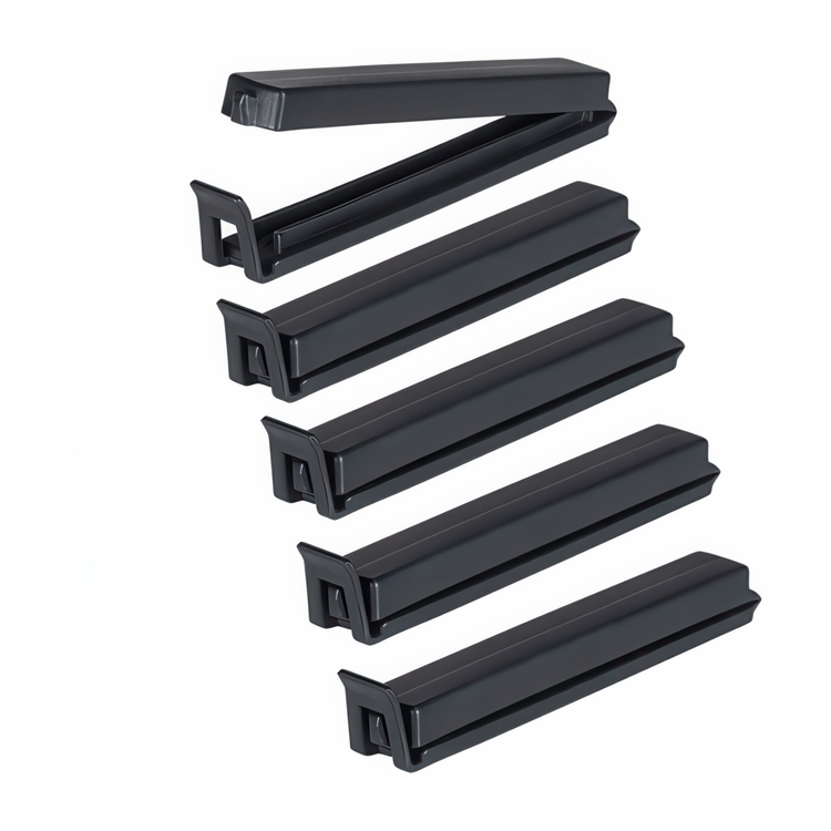 Påsklämmor, 5 stycken, TILLY BAG CLIPS, 11 cm, Svarta