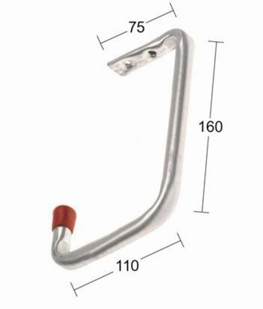 Redskapskrok för tak och under hylla, HABO 8506, Silver