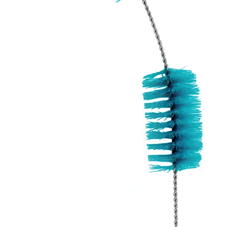 Rengöringsborste för avlopp, flexibel, 3-PHASE DRAIN SPIRAL, Ø 3 x 110 cm, Silver / blå / vit