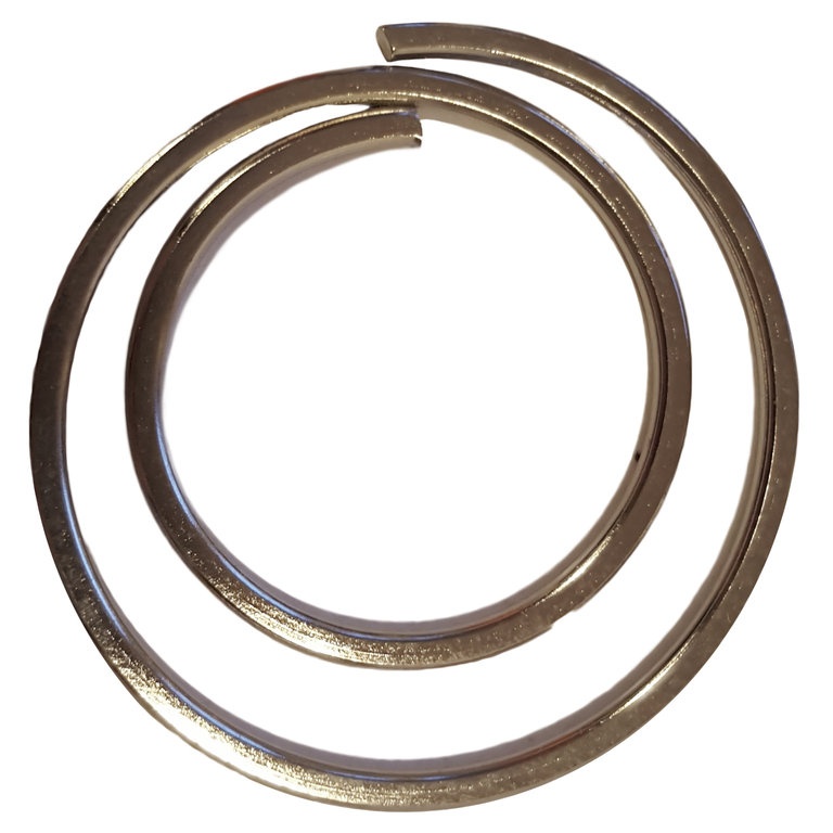 Runda stora gem, 25 st, DESKSTORE MOON CLIPS LARGE, Ø 3 cm, Silver