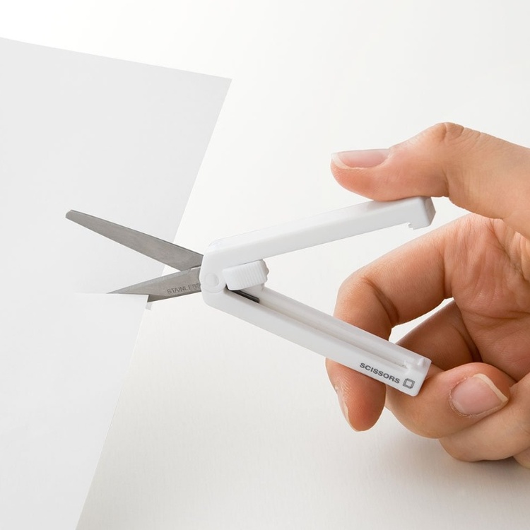 Sax, Liten, Hopfällbar, MIDORI COMPACT XS, vit