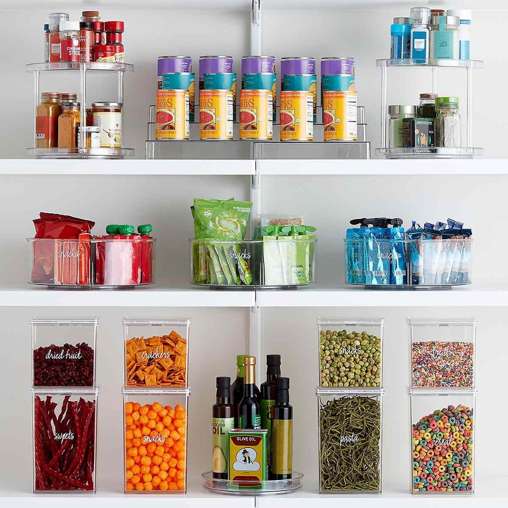 Självhäftande Etiketter, Förtryckta, 18 stycken, THE HOME EDIT PANTRY LABELS, Klara