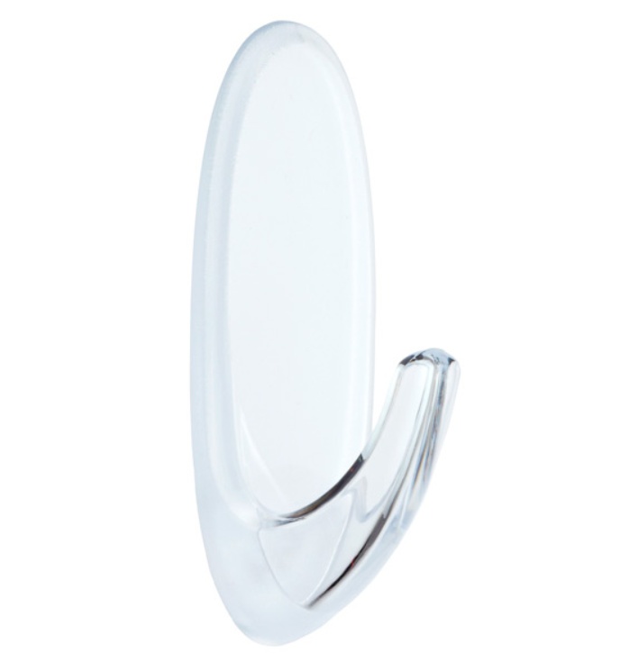 Självhäftande krok, Avtagbar, COMMAND LARGE, 3,5 x H 8,6 cm, Klar