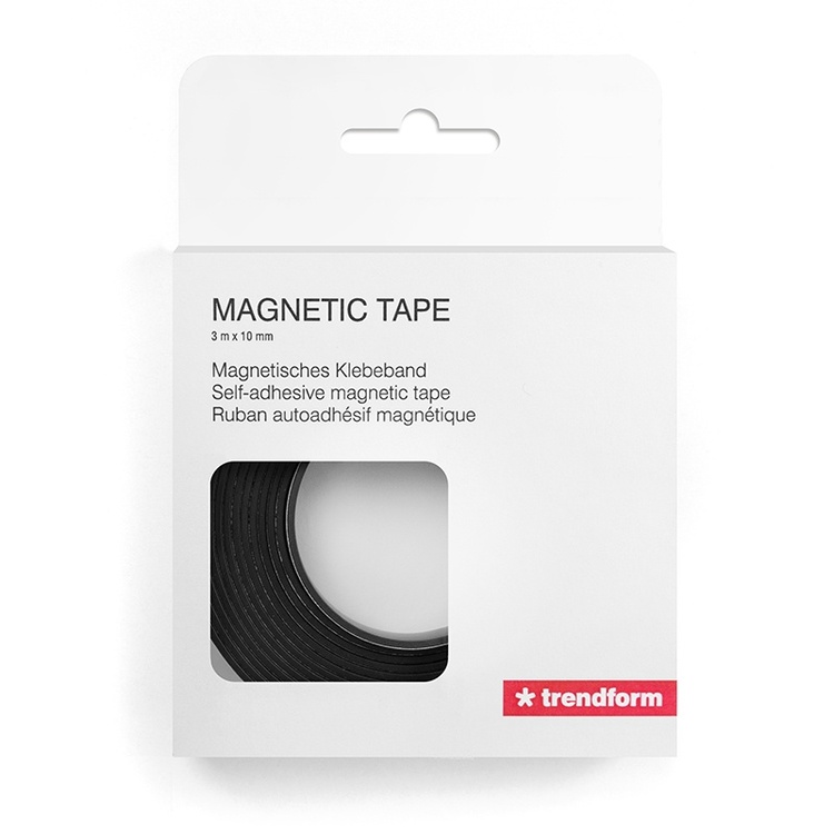 Självhäftande magnetisk tejp, MAGNETIC TAPE, 3 m x 1 cm, Svart