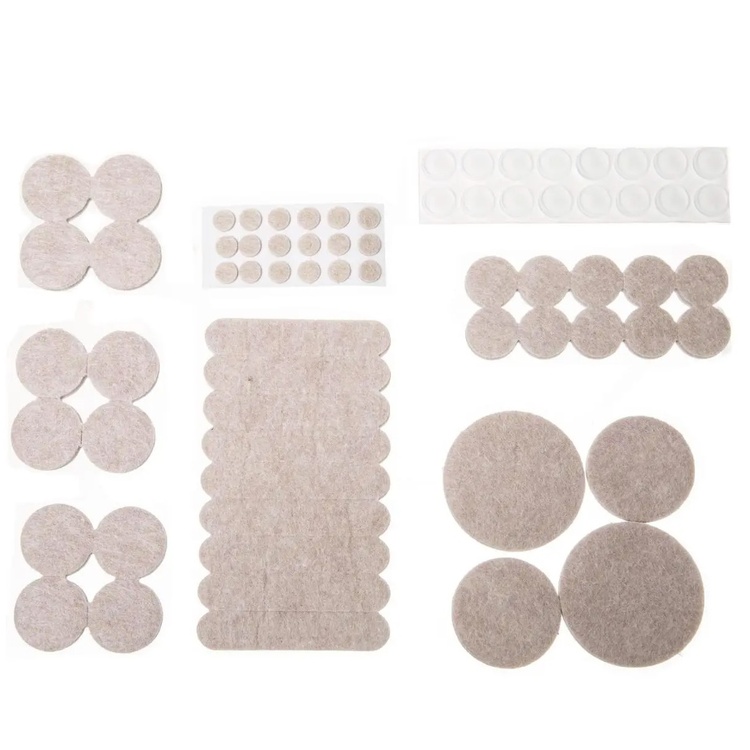 Självhäftande Möbeltassar, 144 st, BIG PACK FURNITURE PADS, Beige