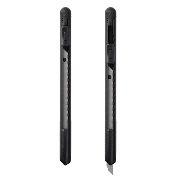 Skalpell, MIDORI PEN CUTTER,â 1 cm × 14 cm, svart