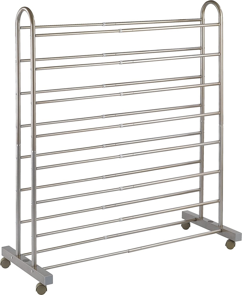 Skohylla med hjul, Expanaderbar, GIANT, 67~116 x 43 x H 125,5 cm, Brons