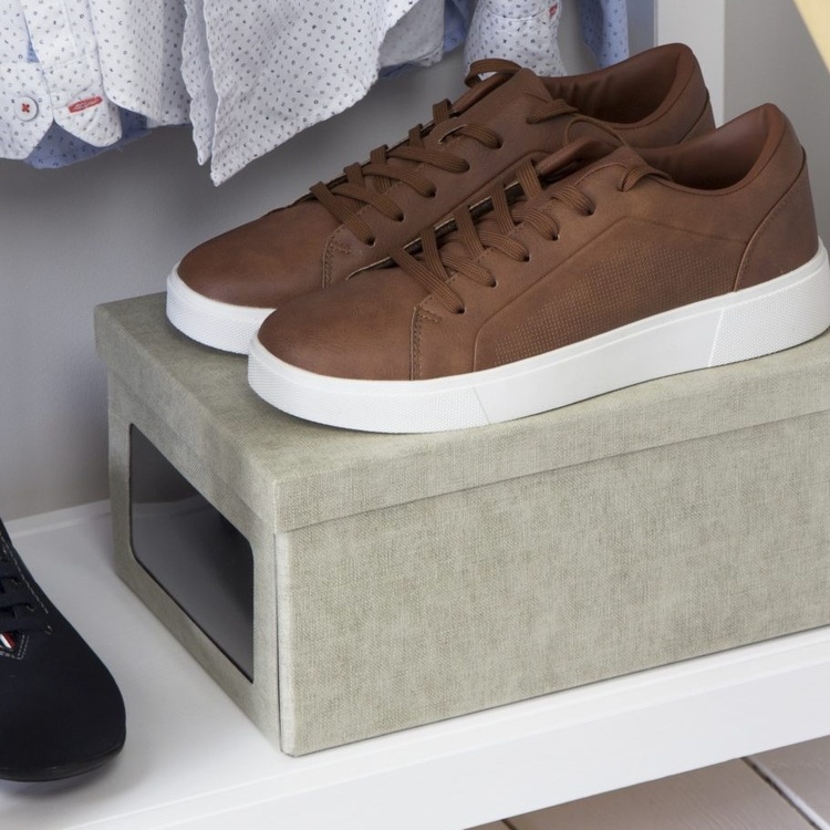 Skolåda med fönster, BIGSO BERTIL CANVAS, 34 x 23 x H 15 cm