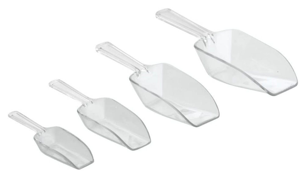 Skopor i olika storlekar, 4 stycken, BASIC SCOOPS, Klara