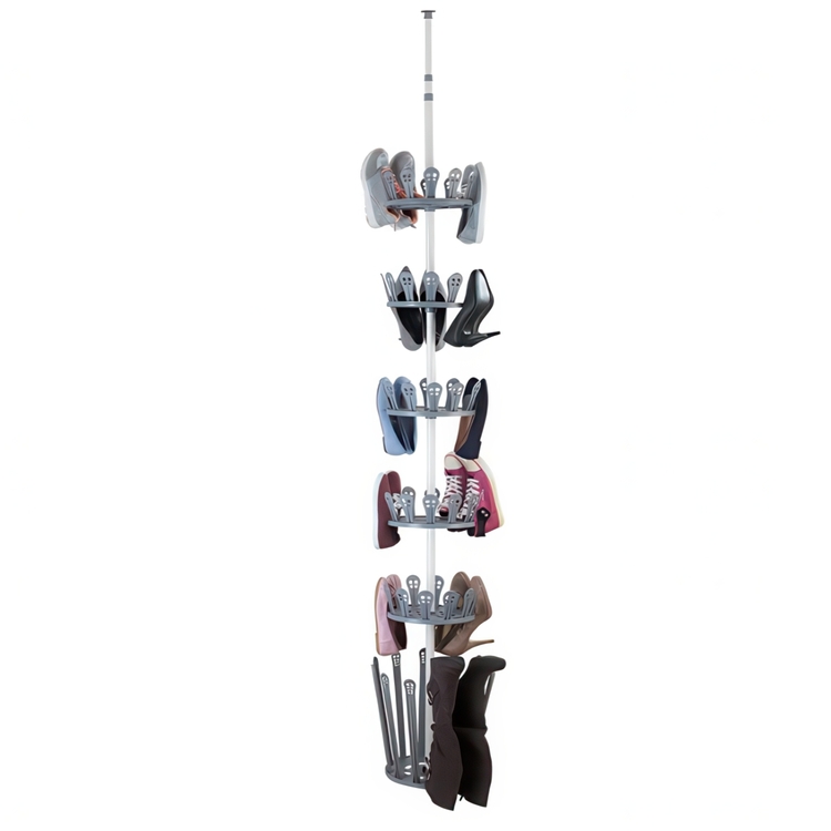 Skoställ på höjden, Skosnurra, TELESCOPIC BOOT TREE, Ø 30 x H 100 -300 cm