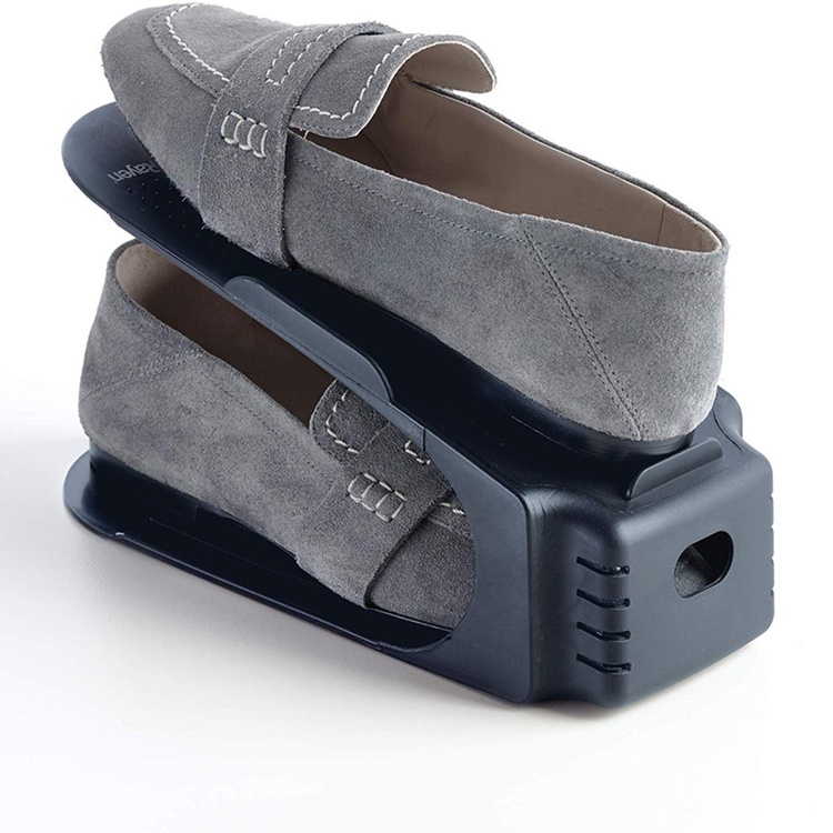 Skoställ, 3 st, Spar plats, SHOE ORGANIZER, Mörkgrå