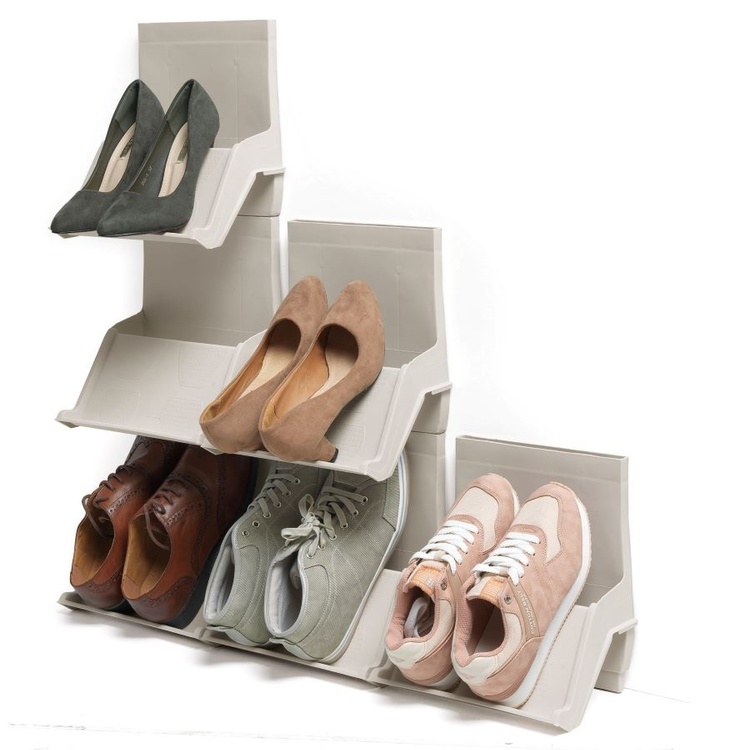 Skoställ, Modulärt, SLID SHOE ORGANIZER, 25 x 17,5 x H 27 cm, Sand