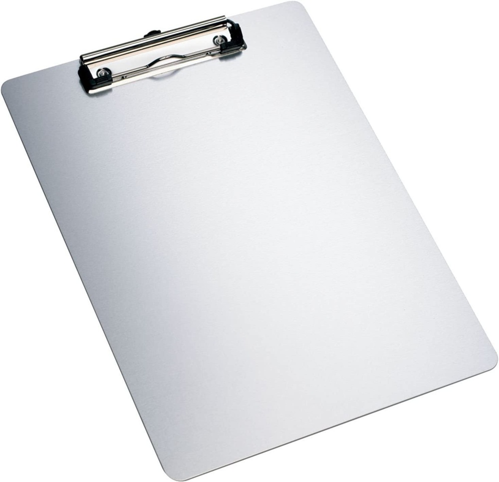 Skrivplatta / Menyplatta i Aluminium, WRITE A4, Silver