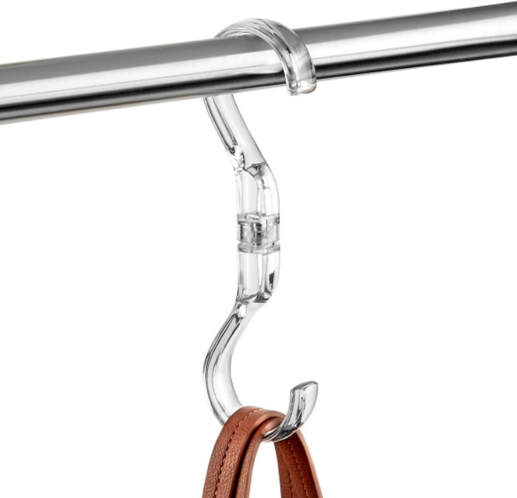 S-Krok, THE HOME EDIT SWIVEL HOOK, H 19 cm, Klar