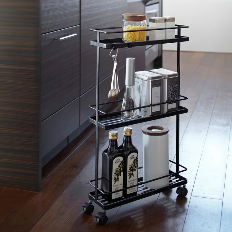 Smal förvaringsvagn, TOWER KITCHEN CART, Yamazaki