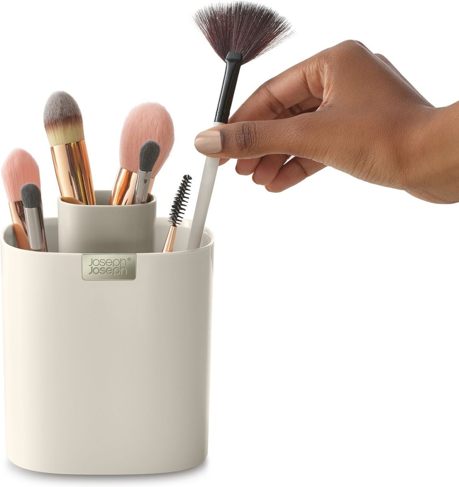 Sminkställ för penslar, VIVA MAKE UP BRUSH POT, Joseph Joseph, Benvit