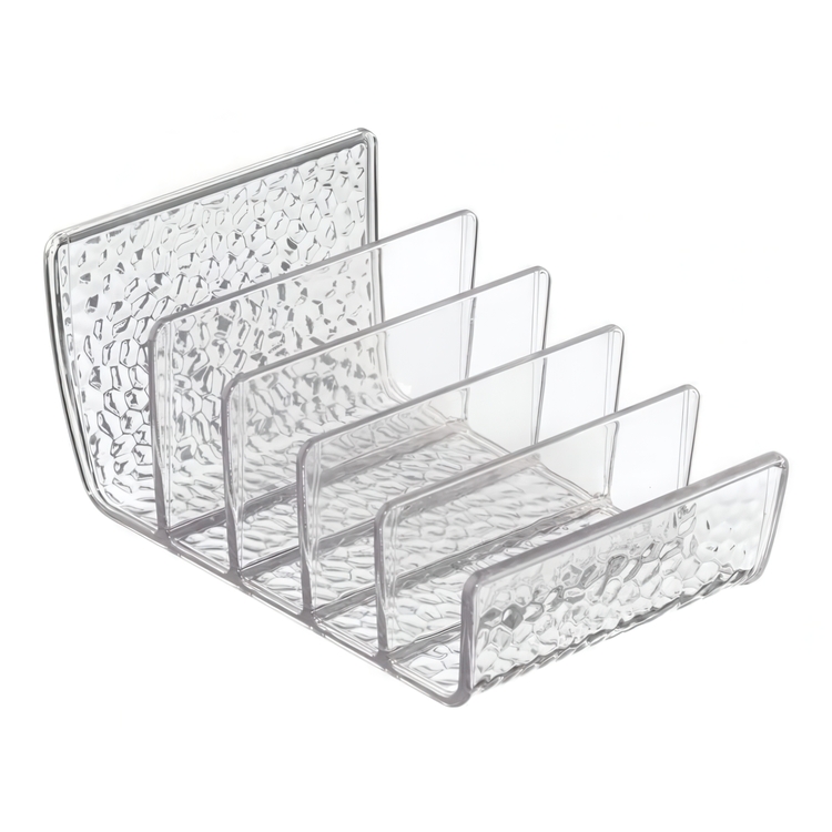 Sminkställ för puder och ögonskuggor, RAIN COSMETIC PALETTE, 10 x 15 x H 7,6 cm, Transparent