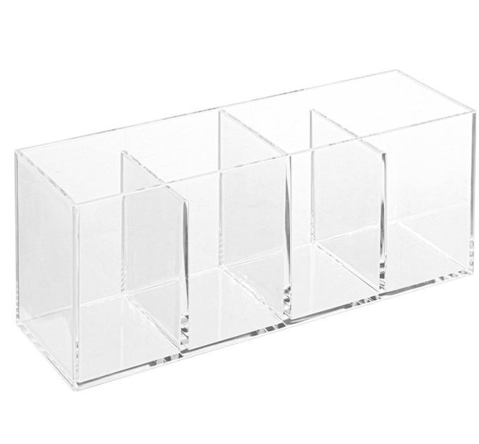 Sminkställ med 4 fack, SELENA MAKEUP ORGANIZER, 22,3 x 7 x H 9,8 cm, Klar