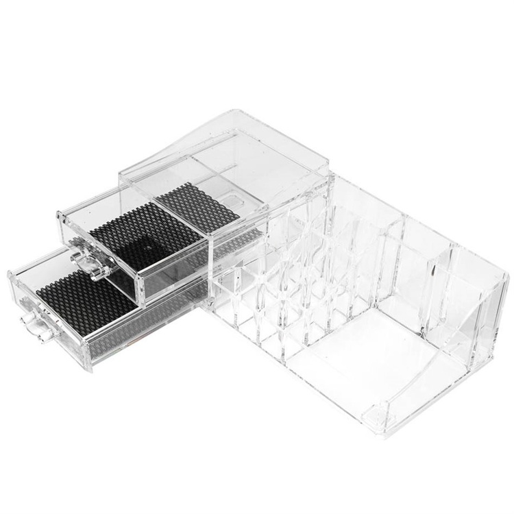 Sminkställ med lådor, SELENA ORGANISEUR TIROIS, 30,6 x 9 x 15,3 cm, Klar