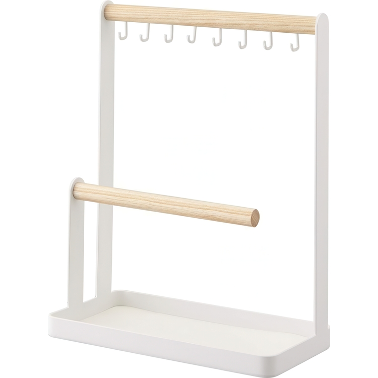 Smyckes- & Accessoar förvaring, TOSCA, 20 x 10 x H 28,5 cm, Yamazaki, Vit