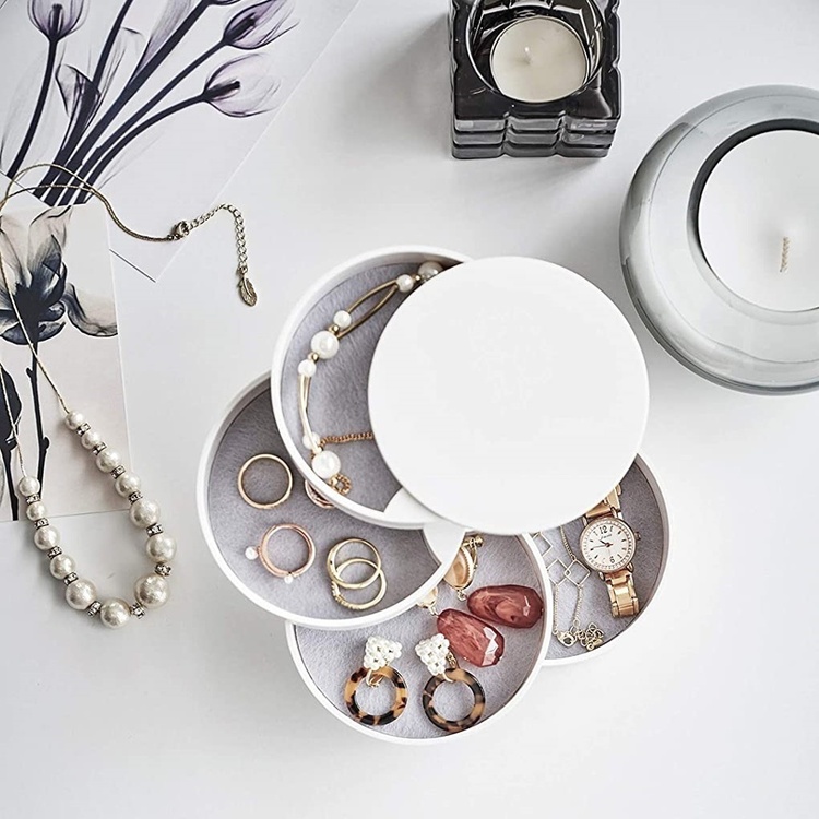 Smyckesask / Förvaringsburk, TOWER ACCESSORIES TRAY, Yamazaki, Vit