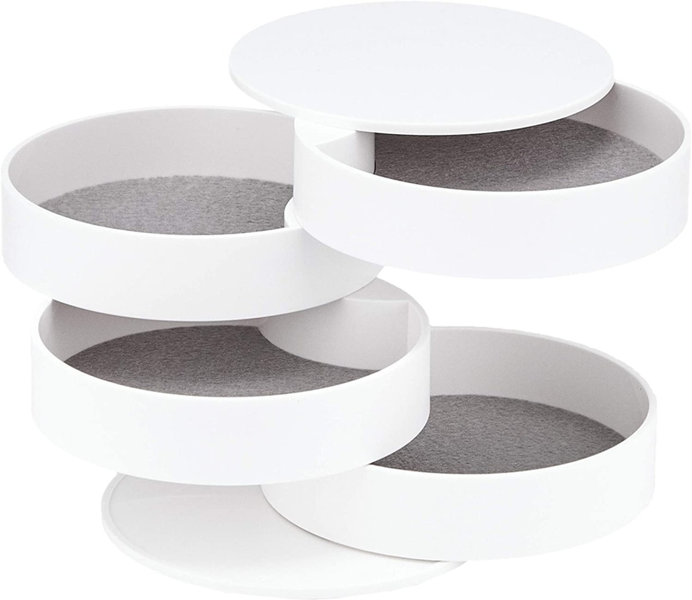 Smyckesask / Förvaringsburk, TOWER ACCESSORIES TRAY, Yamazaki, Vit