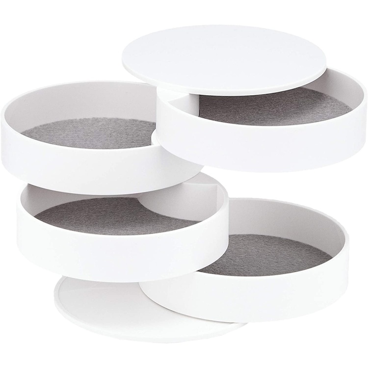 Smyckesask / Förvaringsburk, TOWER ACCESSORIES TRAY, Yamazaki, Vit