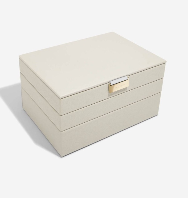 Smyckesskrin 3 våningar, Classic, Stackers, Beige