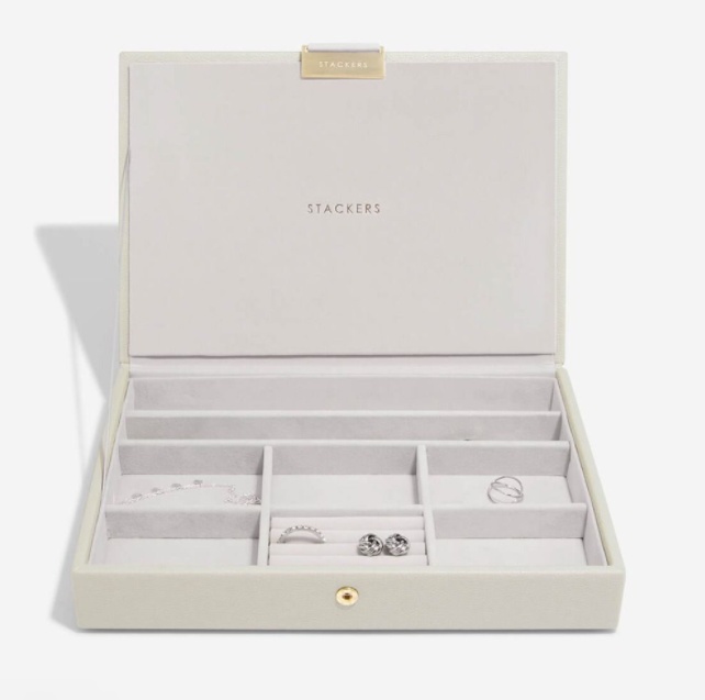 Smyckesskrin 3 våningar, Classic, Stackers, Beige