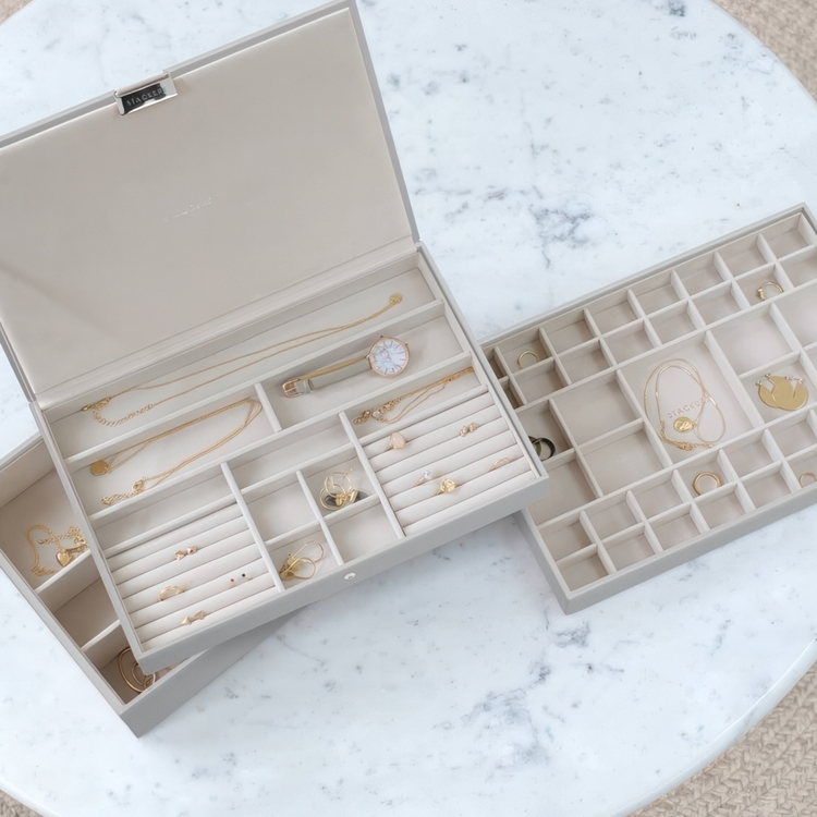 Smyckeskrin, 3 våningar, Stort, SUPERSIZE STACKERS, 36 x 25 x H 15,7 cm