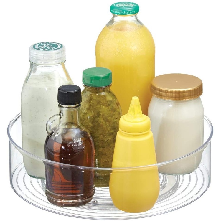 Snurrbricka, Hög kant, ID LAZY SUSAN BIN, Ø 29,2 cm, Transparent