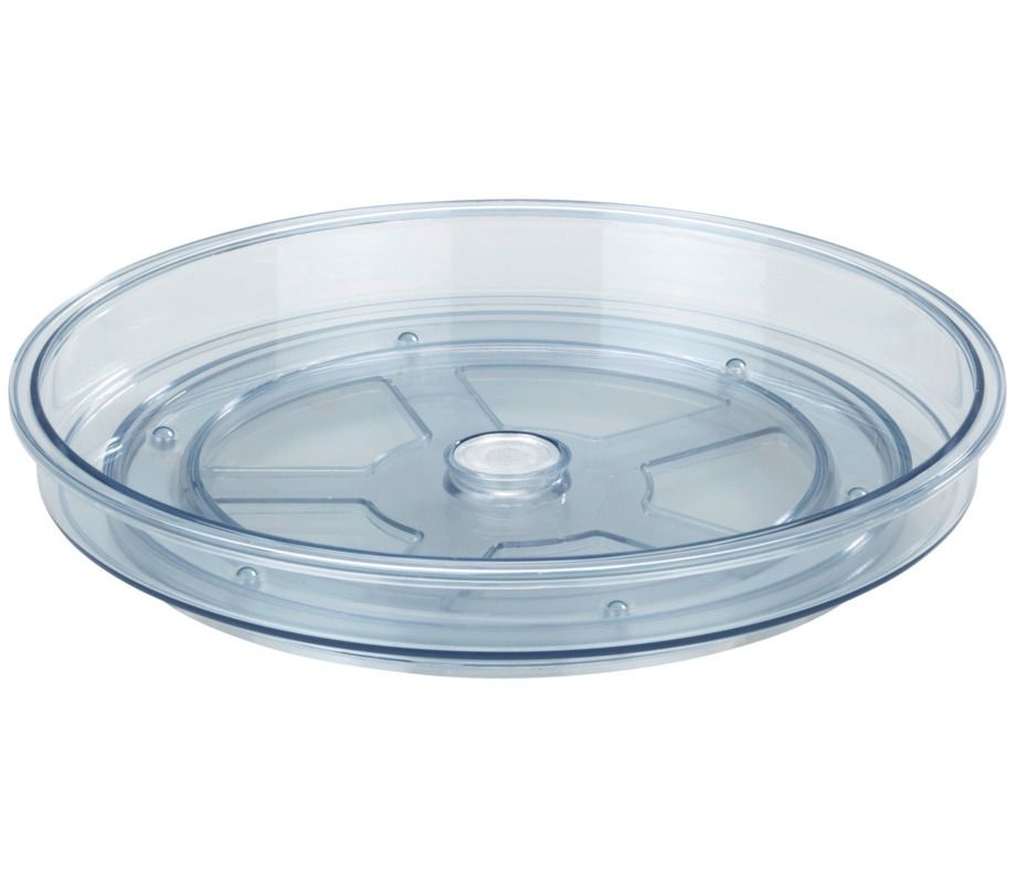 Snurrbricka, Liten, VICTORIA TURNTABLE SMALL, Låg kant, Ø 24 cm, Transparent