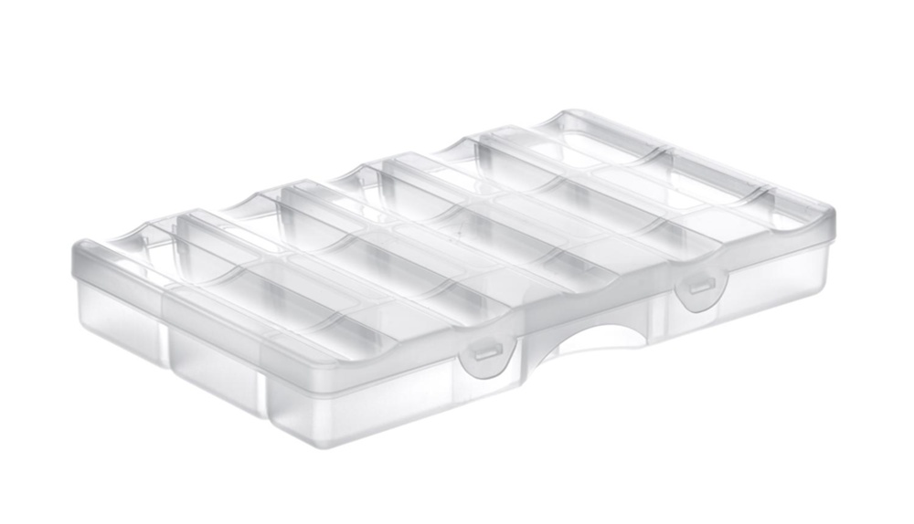 Sorteringsask med lock, 12 fack, SMARTSTORE ORGANIZER SMALL, 25 x 16 x H4 cm, Klar