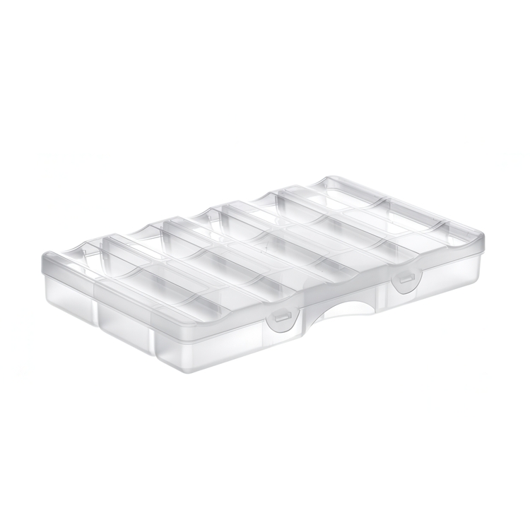 Sorteringsask med lock, 12 fack, SMARTSTORE ORGANIZER SMALL, 25 x 16 x H4 cm, Klar