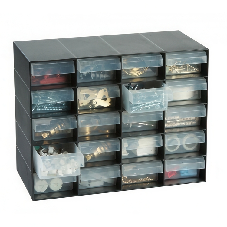 Sorteringslåda med 20 lådor, MULTI DRAWER CABINET, 27 x 13 x H 21 cm, Garland