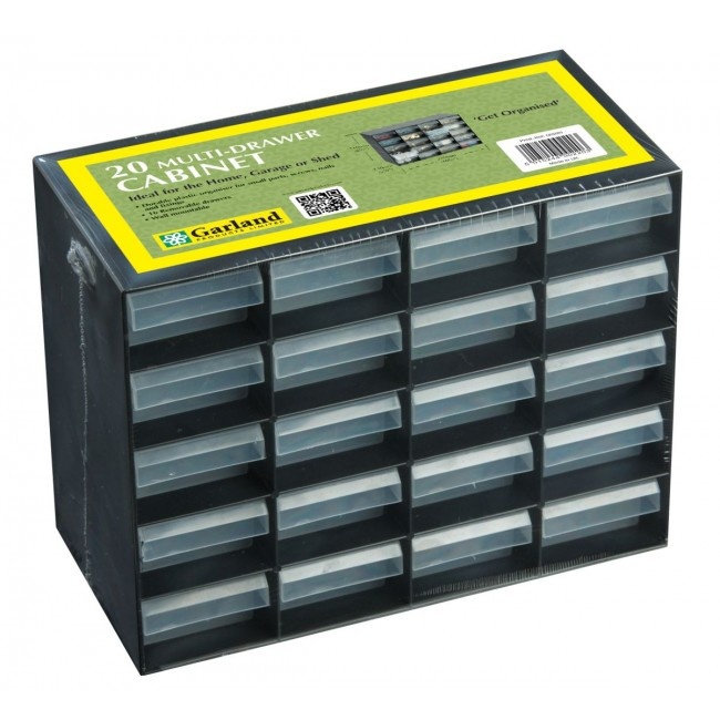 Sorteringslåda med 20 lådor, MULTI DRAWER CABINET, 27 x 13 x H 21 cm, Garland