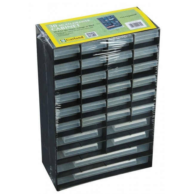 Sorteringslåda med 30 lådor, MULTI DRAWER CABINET, 27 x 13 x H 41,5 cm, Garland