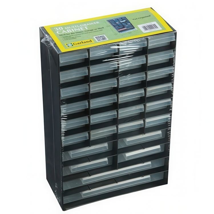 Sorteringslåda med 30 lådor, MULTI DRAWER CABINET, 27 x 13 x H 41,5 cm, Garland