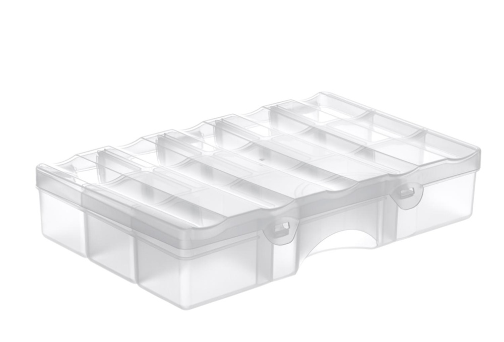 Sorteringslåda med lock, 13 fack, SMARTSTORE ORGANIZER MEDIUM, 29 x 19 x H6 cm