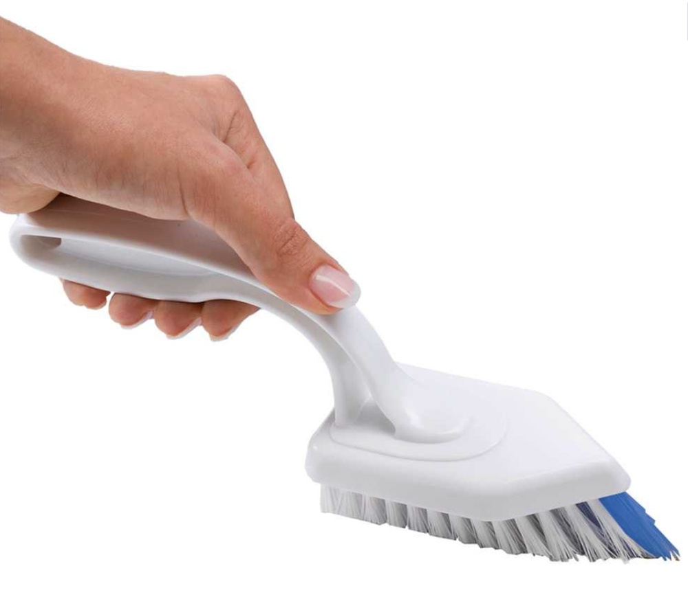 Specialformad Borste för kakelfogar, PROFI GROUT BRUSH, Vit / Blå 