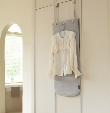 Steaming-Filt, Över dörr, BRABANTIA DOOR STEAM BLANKET, 51 x 0,8 x H 110 cm , Beige-Grå