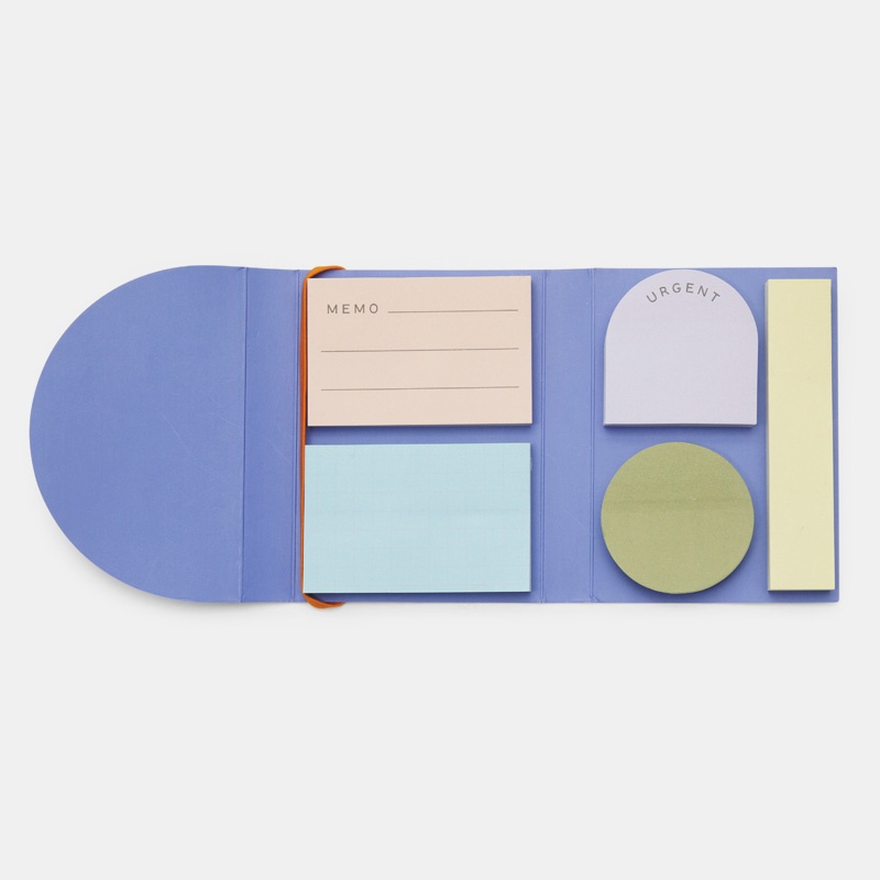 Sticky-Notes, 5 olika pads, KIKKERLAND STICKY NOTES, Mix