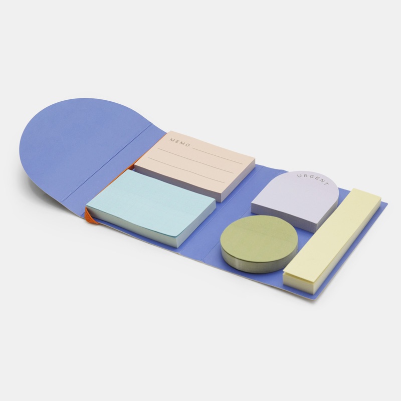 Sticky-Notes, 5 olika pads, KIKKERLAND STICKY NOTES, Mix