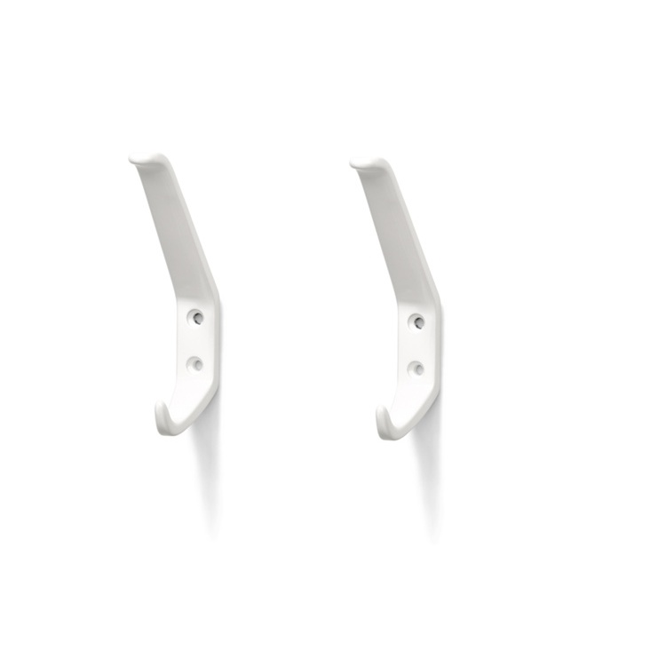 Stora krokar, CHILD, set of 2, Habo, 9,6 x H17,5 cm, Vit
