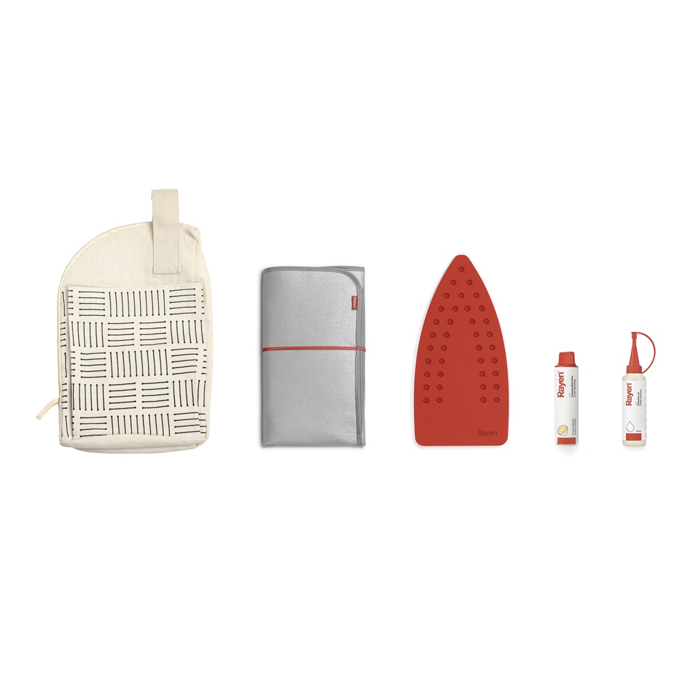 Strykjärnsväska , strykfilt, rengöring mm, IRONING KIT, Off White