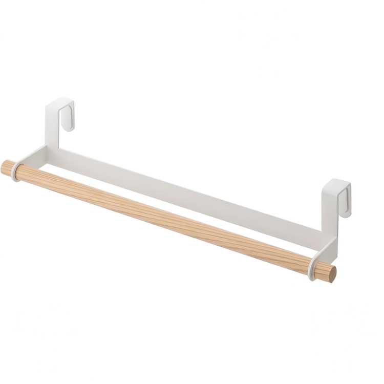 Stång för handduk, över skåpdörr, TOSCA TOWEL HANGER, Large, Yamazaki, Vit