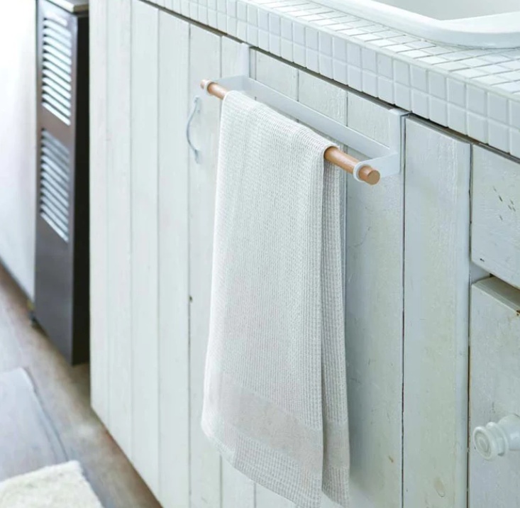 Stång för handduk, över skåpdörr, TOSCA TOWEL HANGER, Large, Yamazaki, Vit