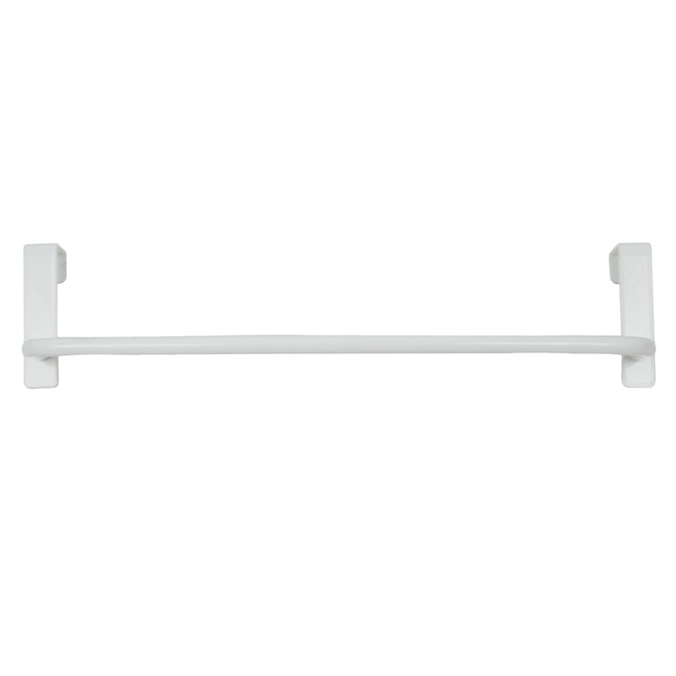 Stång för handduk, över skåpkant, COLGADOR 28 cm, Vit