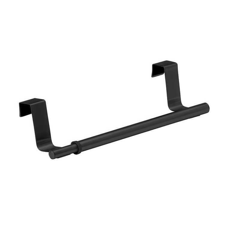 Stång för handduk, över skåpkant, LARGE TELESCOPIC RAIL, 36-60 cm, Svart