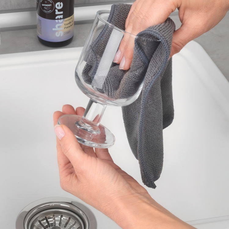 Städtrasor i microfiber, Allrengöring, 2 st, MIKROFASER MIKO, 30 x 30 cm, Grå / Blå